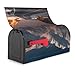 Mountain Road Mailbox Cover for Outdoor Decor Magnetic Strips Unique and Practical Design for All Seasons 25.5x21 in