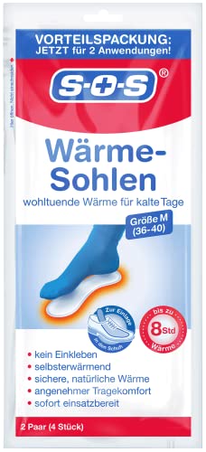 SOS Wärme-Sohlen Größe M (Gr. 36 - 40) gegen kalte Füße | 8 Paar Cover