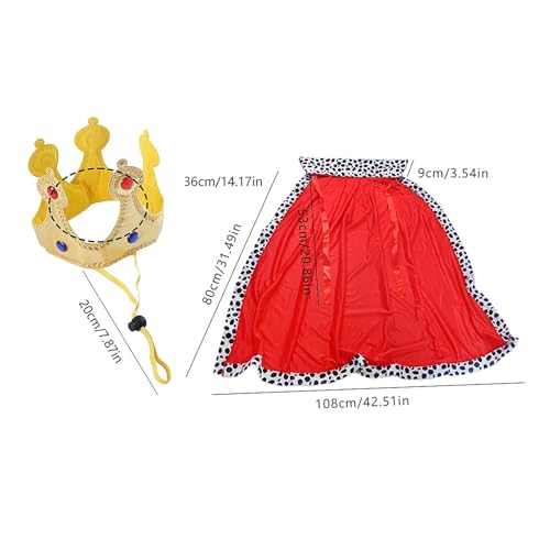 Disfraz King Halloween para Perros Grandes Rojo miniatura 4