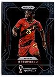 2022 Panini Prizm FIFA World Cup Qatar #18 Jeremy Doku Belgium Soccer Futbol Base Trading Card