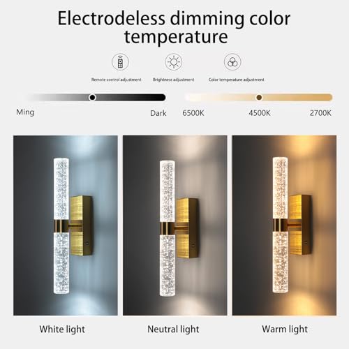 Iluminación de pared LED regulable para dormitorio y comedor moderno 2