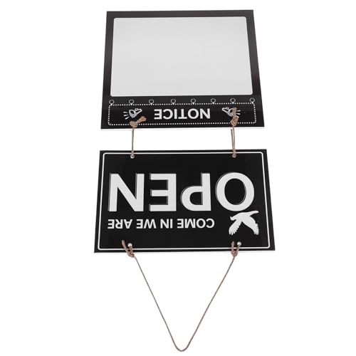 Panneau d'ouverture double face en bois avec tableau noir effaçable pour décoration personnalisable