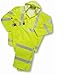West Chester 4033 High-Visibility Lime Green 4XL Polyester/PU Rain Suit - 2 Pockets - Fits 65 in Chest - 32.5 in Inseam - High-Visibility - 4033/XXXXL [PRICE is per EACH]
