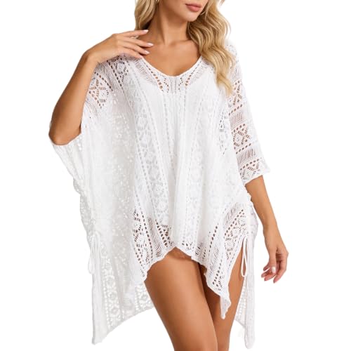 Image of Bathing Suit Cover Up for Women,V-Neck Summer Swimsuit Coverups Loose Swimwear Beach Dress for Pool Sea Party