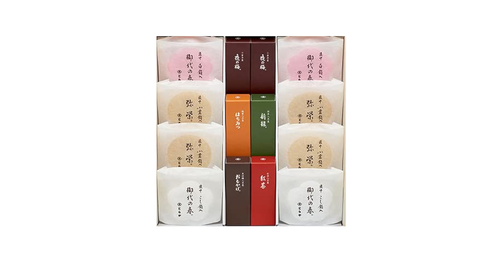 とらや 羊羮 3本セット Amazon | とらや 羊羹・最中詰合せ 3号 (小型羊羹6個 最中8個) 1