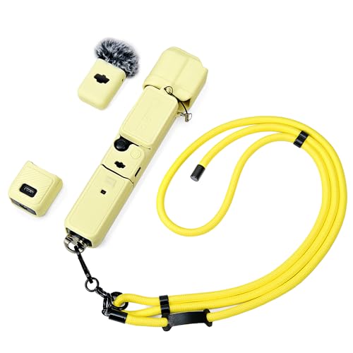 �|�P�b�g3 �P�[�X&�l�b�N�X�g���b�v�A�V���R���ی�P�[�X�J�o�[ �����Y�X�N���[���v���e�N�^�[ DJI Osmo Pocket 3 Creator Combo�Ή� ���߉\�Ŏ����^�т₷���X�g���b�v DJI Pocket 3�p - �C�G���[