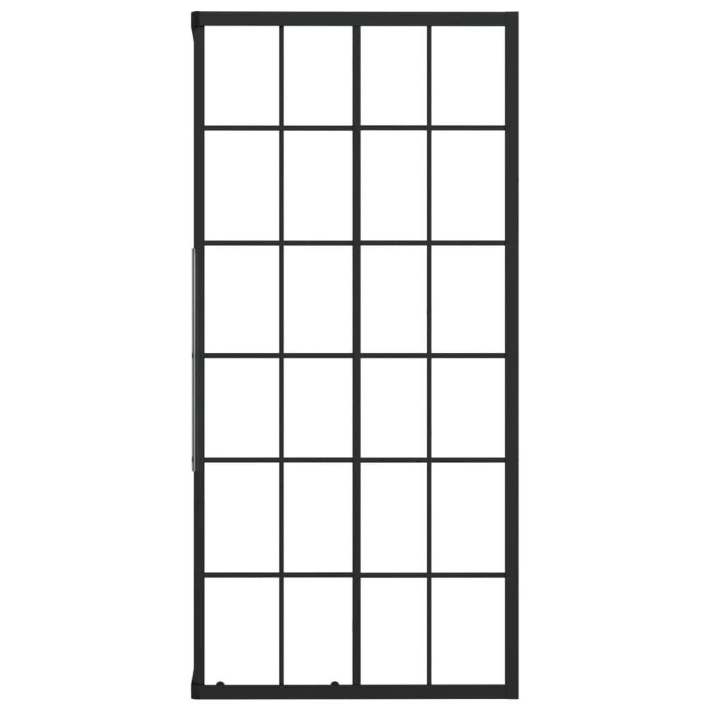 Kabina prysznicowa z profilem aluminiowym, 90 x 70 x 180 cm | Szkło bezpieczne ESG, ściana boczna z przezroczystego szkła, łatwy montaż, w komplecie z materiałem montażowym