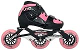 Uniq Q7 Inline Speed Skates Junior Adjustable Sizes (Pink Medium)