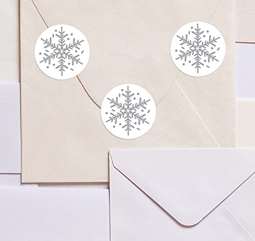 Great Papers! 1\" Snowflake Seals, Silver (903396)