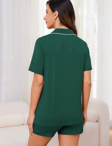 Image of HNG Pajama Sets for Women 2 Piece PJ Sets Short Sleeve Lounge Set Fashion Sleepwear XS-3XL