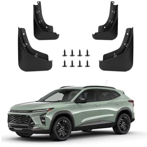 PSLER Fit for Trax 2024 2025 2026 Mud Flaps Set of 4PCS Mud Guard Kit Splash Guards Mudguards Mudflaps with Hardware Kits Accessory Front and Rear