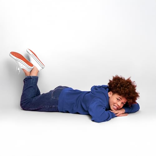 Ohoo Unisex Boys Girls Hoodie Full Zip Up Cotton Blend Long Sleeve Lightweight No Drawstring with Pockets3