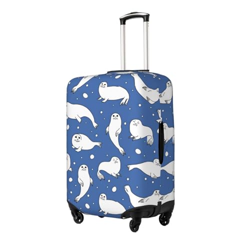 Seals Pattern Luggage Protector, Scratch Travel Suitcase Cover Suitcase Fits 18-32 Inch Luggage4