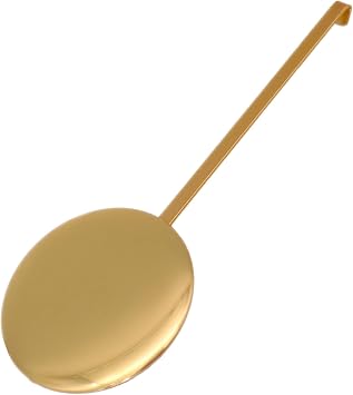 Spero Grandfather Quartz Clock Golden Pendulum Wall Clock Accessory Gold Wall Clock Part Multipurpose Decoration for Home Bedroom Dormitory Wall Window Clock Gadget, High-Gloss Gold