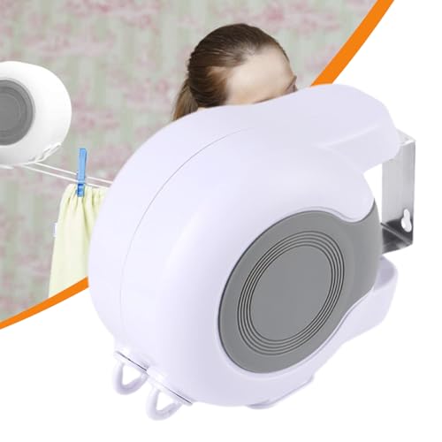 Fil à linge rétractable extérieur et intérieur pour douche - 4