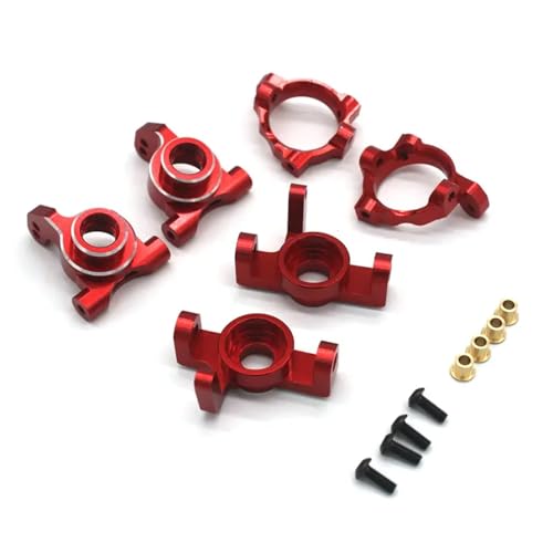 RC�X�e�A�����O�J�b�v For Gladiator For ZD For Racing MT16 RX12 1/14 For JIUSI PT14R MT14R 1/12 �X�e�A�����O�J�b�v��� C �p�V�[�g 3 �_�Z�b�g RC �J�[�p�[�c(Red)