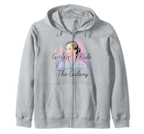 Sweat Star Wars The Rise Of Skywalker Rose Girls Rule The Galaxy Hoodie zippé fille