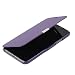 iPhone X Case, iPhone 10 Case, MTRONX Magnetic Closure Ultra Folio Flip Slim PU Leather Twill Case Cover Pouch for Apple iPhone X iPhone 10 - Purple(MG-PP)