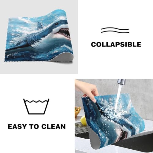 Set de table requin antidérapant pour protéger la table des rayures et plats chauds - 5