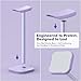 MANMUVIMO Headphone Stand, Desktop Headset Holder (Purple) Heavy Base Desk Earphone Stand Aluminum Gaming Headset Hanger Rack for AirPods Max, AirPods, AirPods Pro, Beats, Bose