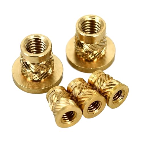 ApuaVireo&Co Dadi zigrinati con inserti filettati in ottone, dadi con inserto in ottone termofusibile di diverse dimensioni(M3x3.5xOD4.6 20pcs)