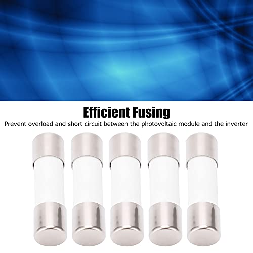 Lwuey Fuse Tube Photovoltaic Protection Set Kit, Slow Blow Fuses Tubes DC Fusetube Fast Assortment Protect 2ms Time Constant 1000V 10x38mm Reliable Performance Replacement for Applications 5PCS(15A) - Image 4