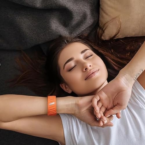 سوار معصم مريح ومتين من السيليكون متوافق مع سوار وهوب 5.0/ام جي، مقاوم للماء والعرق، سيليكون ناعم الملمس متين، جيد التهوية وقابل للتعديل للرجال والنساء مع اطار معدني