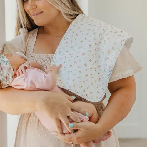 Image of Copper Pearl Premium Baby Burp Cloths - 3-Pack Large Cotton Burp Cloths, Extra Soft Spit Up Rags with 3 Absorbent Layers, Perfect for Baby Boy and Baby Girl Gifts