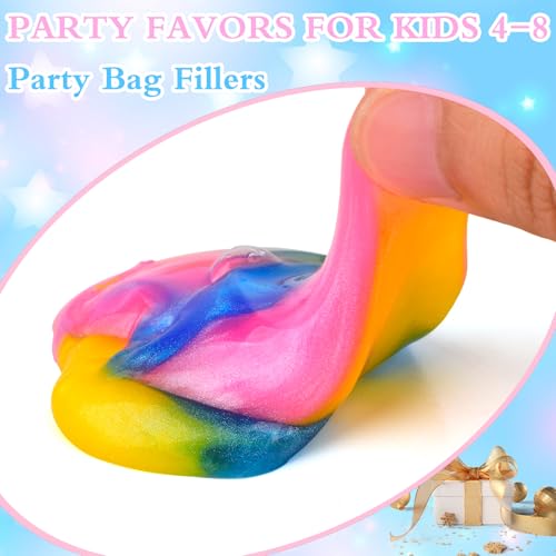 Image of 102 Pack Bulk Galaxy Slime Kit, Party Favors for Kids Slime Cup Bulk DIY Stress Relief Putty Toy Stretchy & Non-Sticky Birthday Goodie Bag Stuffer Classroom Reward for Girls Boys