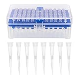 TEHAUX 96Pcs di Filtraggio Puntali per Pipette Filtro Universale Puntali per Pipette USA E Getta Laboratorio Liquido Pipetta Filtro Pipetta Consigli 10Ul