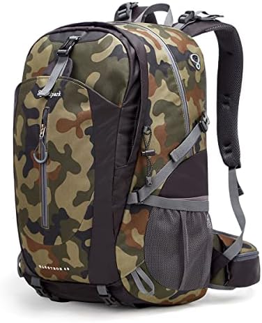 SPEEDPARK Hiking Backpack 40L Waterproof Lightweight Hiking Daypack with Rain Cover, Outdoor Trekking Travel Backpacks for Men Women