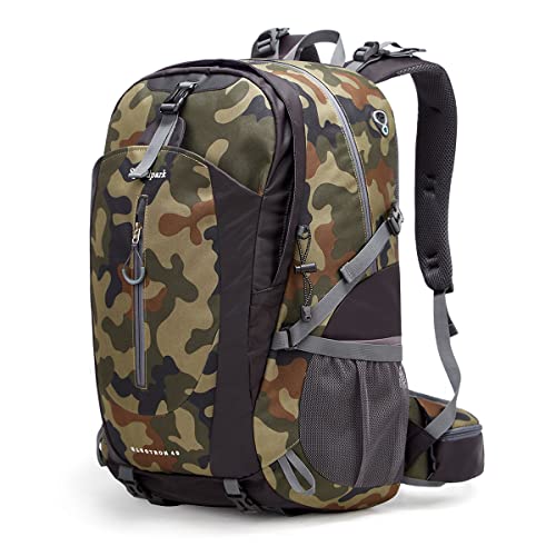 Hiking Backpack 40L Waterproof Hiking Daypack with Rain Cover, Ou...
