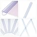 Cabilock 10pcs A4 Slide Binding Bars 308mm Plastic Pull Rod Clips for Document Binding Folder Office Stationery Supplies