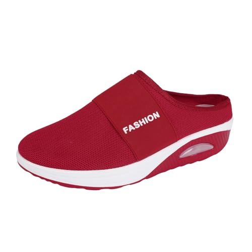 Ciabatte Ortopediche Donna Scarpe Ortopediche Slip On con Cuscino D'Aria Estive Leggere Scarpe Comode Antiscivolo con Rete Traspiranti Ciabatte Chiuse Pantofole da Spiaggia Zoccoli e Sabot All'Aperto