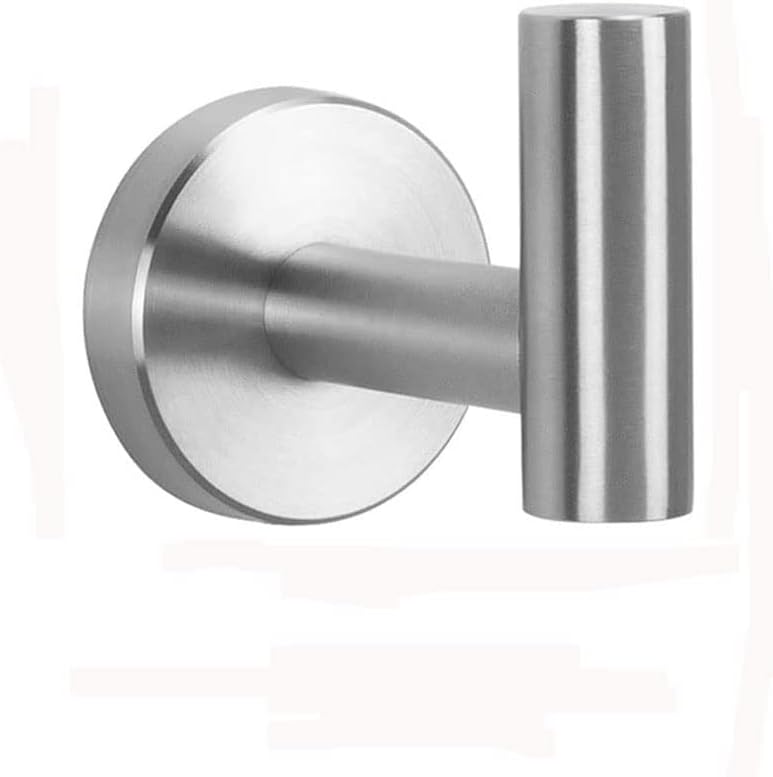 Wall Hook Stainless Steel Clothes Hanging Hooks Matte BlackAdhesive Key Towel Holder for Bathroom Kitchen