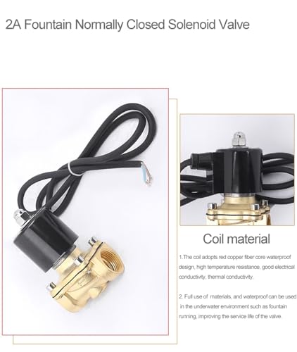 Válvula solenoide de latón DN15 de 1/2 pulgada normalmente cerrada NPT 24V AC 4