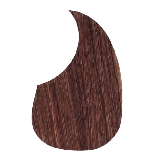 Golpeador universal para guitarras acústicas, de PVC, autoadhesivo, en forma de coma, protección para guitarra folklórica, repuesto (marrón oscuro)