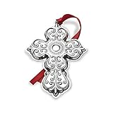 Towle 2017 Sterling Silver Cross Ornament, 25th Anniversary Edition