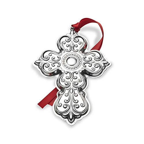 Towle 2017 Sterling Silver Cross Ornament, 25th Anniversary Edition