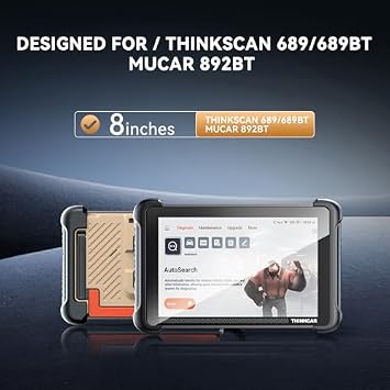 THINKSCAN 689BT Bidirectional OBD2 Scanner Diagnostic Tool with Tempered Glass Screen Pro Tector, All-System, 34+ Services, Lifetime Free Update