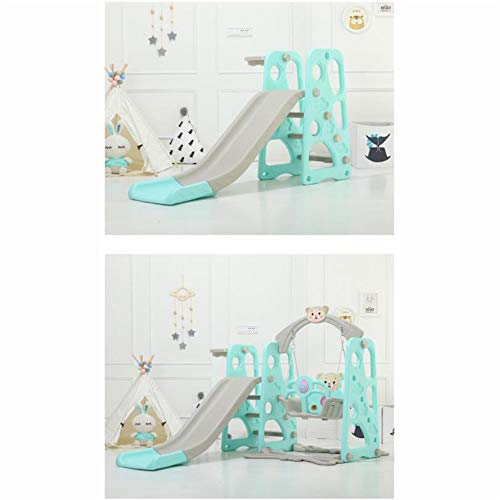 Indoor Slide Three-In-One Slide Indoor Toddler Play Family Slide Playground Recommended For Children Ages 1-10 Freestanding Slides (Color : Green, Size : 175X150X118Cm) #TOP4