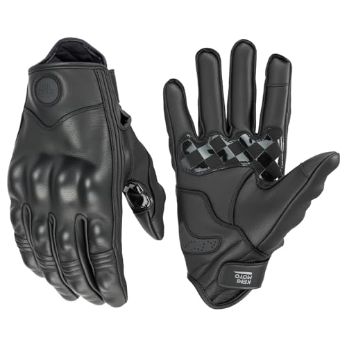 KEMIMOTO Sheepskin Motorcycle Leather Gloves