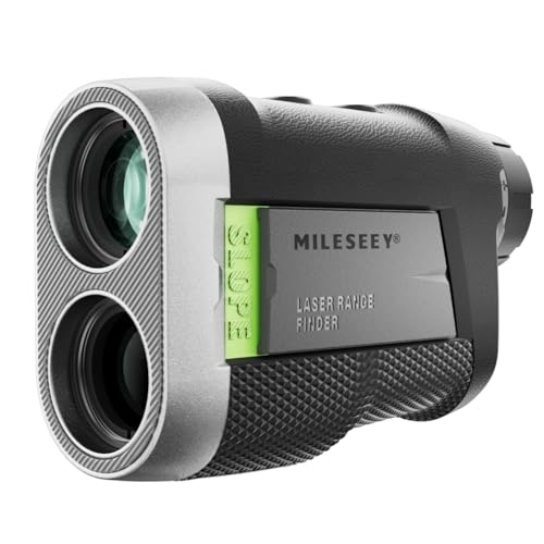 MiLESEEY Wiederaufladbarer Entfernungsmesser Golf mit Slope On/Off Schalter