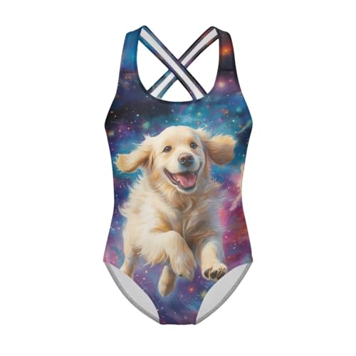 Image of One Piece Swimsuit Girls Cross-Back Bathing Suit 5-14Y Kids Swimwear Cute Swimsuits Sleeveless Bathing Suits