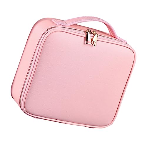 Trousse de rangement cosmétique grand volume étanche et portable avec compartiments réglables