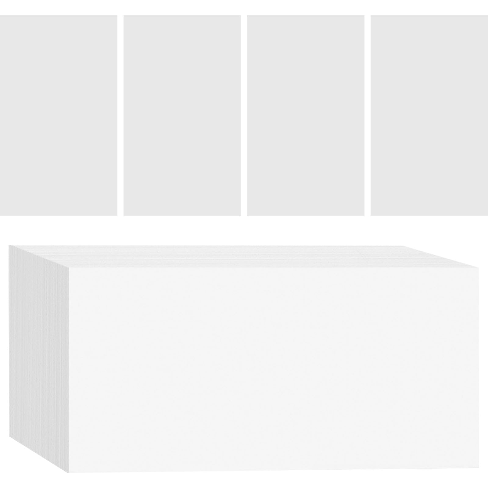 Housoutil 500 Blatt Multifunktions Kartonpapier Weiß Dickes Druckerpapier für Büro und Basteln Schreib und Kopierpapier für Belege und Dokumente