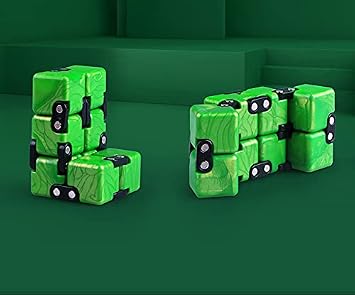 Magic Crazy Cube Stress & Anxiety Relief Toy Killing Time Fidget Toy for Kids Adults ADD ADHD (Green)