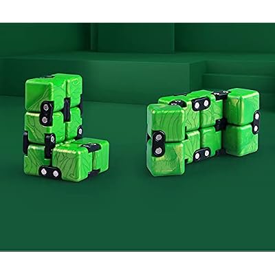 Magic Crazy Cube Stress & Anxiety Relief Toy Killing Time Fidget Toy for Kids Adults ADD ADHD (Blue)