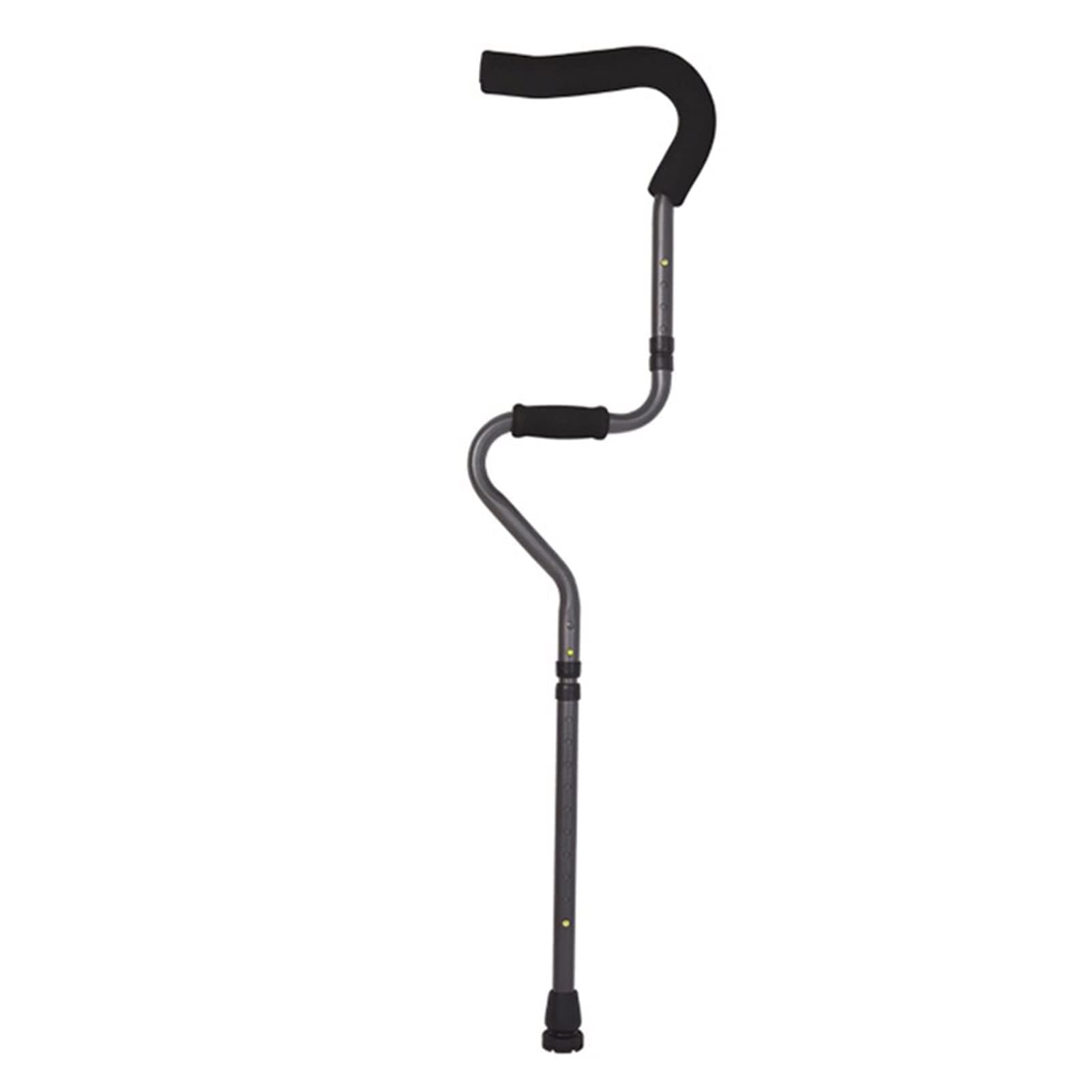 Stampelle pieghevoli regolabili – Stampelle sotto le ascelle in alluminio leggero con impugnatura ergonomica e supporto morbido per le ascelle