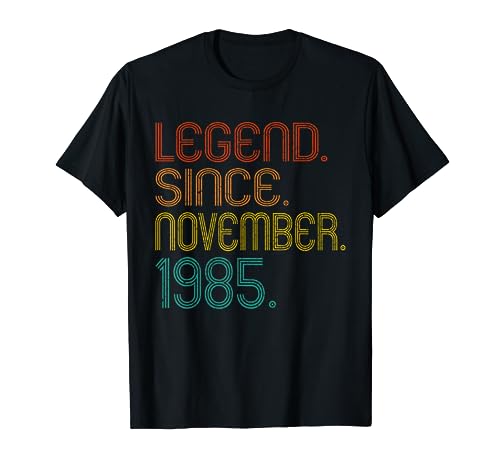 Legend Since November 1985 Birth Of Birthday Gifts Vintage Camiseta